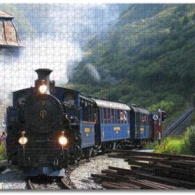BEI YU Man.co Tren de vapor suizo Niños adultos Furka Jigsaw Puzzle 1,000